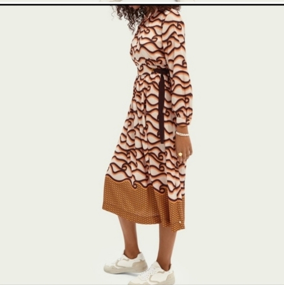Scotch & Soda Dresses & Skirts - scotch & soda printed dress midi to maxi Lagenlook Abstract